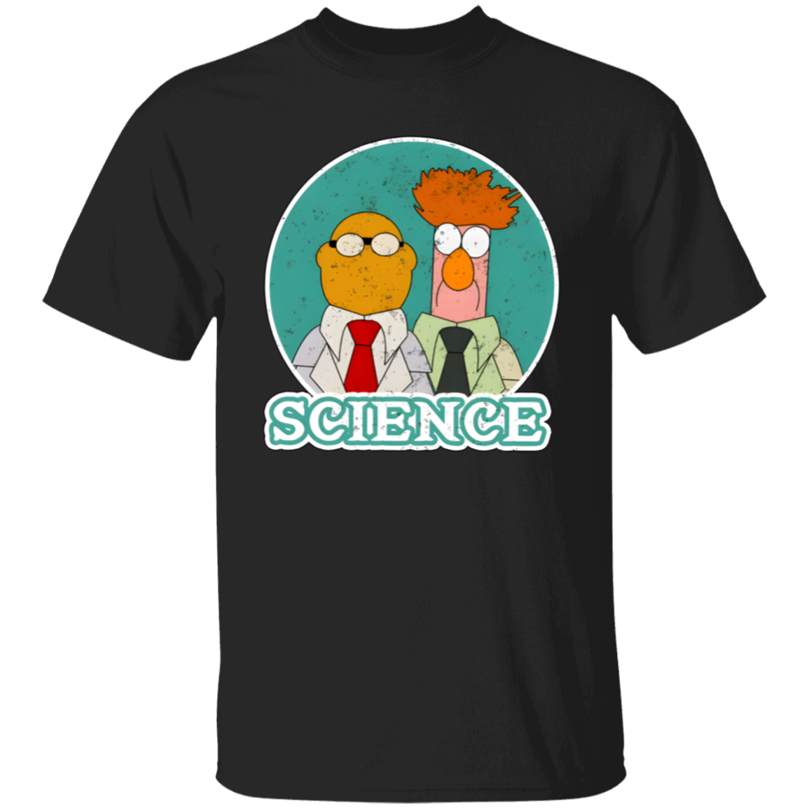 Science Muppets Bunsen And Beaker Teacher Vintage Unisex T-Shirt - letter