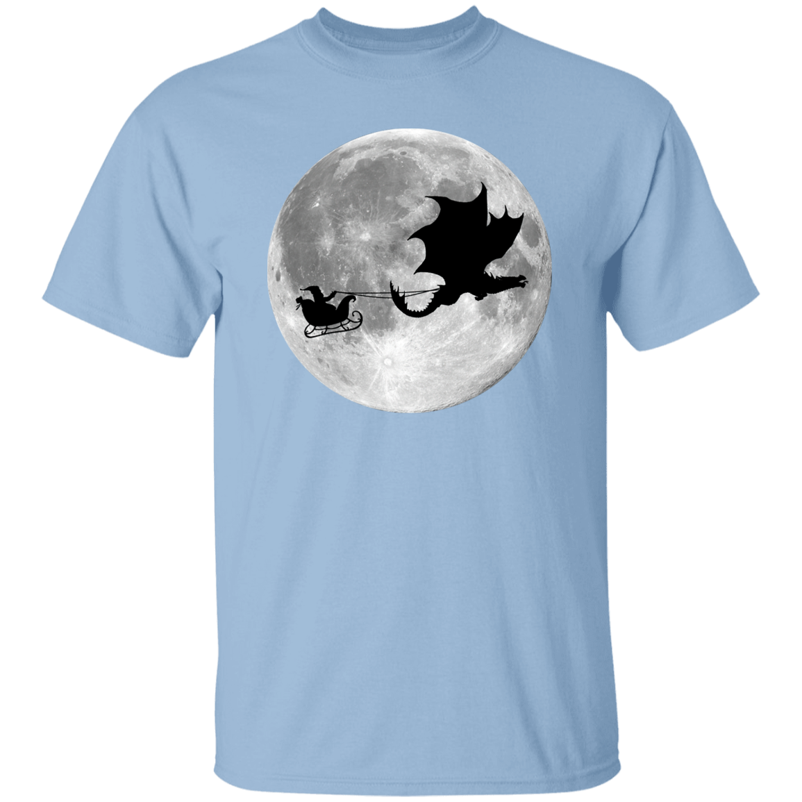 Santa Claus Dragon Rider Sleigh Ride Merry Christmas Unisex VintageT-Shirt