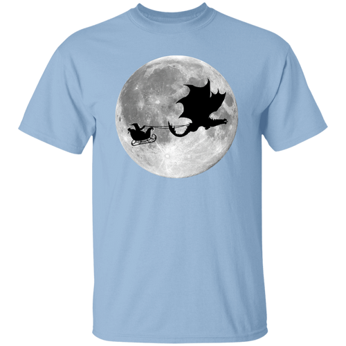 Santa Claus Dragon Rider Sleigh Ride Merry Christmas Unisex VintageT-Shirt
