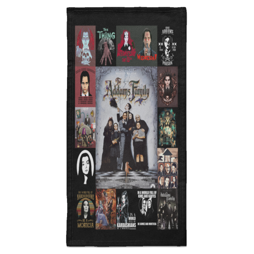 The Addams Family Movie Fleece Blanket, Premium Sherpa Blanket, Halloween Blanket, Addams Family Blanket, Movie Character Blanket	S6HATL Towel - 15x30