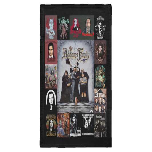 The Addams Family Movie Fleece Blanket, Premium Sherpa Blanket, Halloween Blanket, Addams Family Blanket, Movie Character Blanket	S6HATL Towel - 15x30