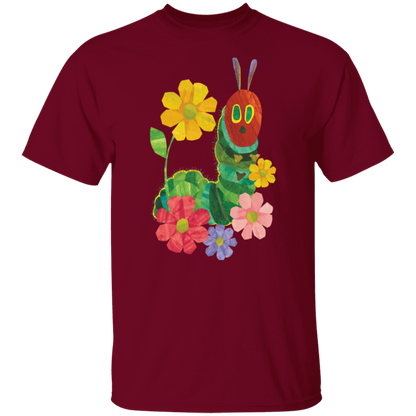 Flowers And The Very Hungry Caterpillar Teacher  T-Shirt - CDCraft