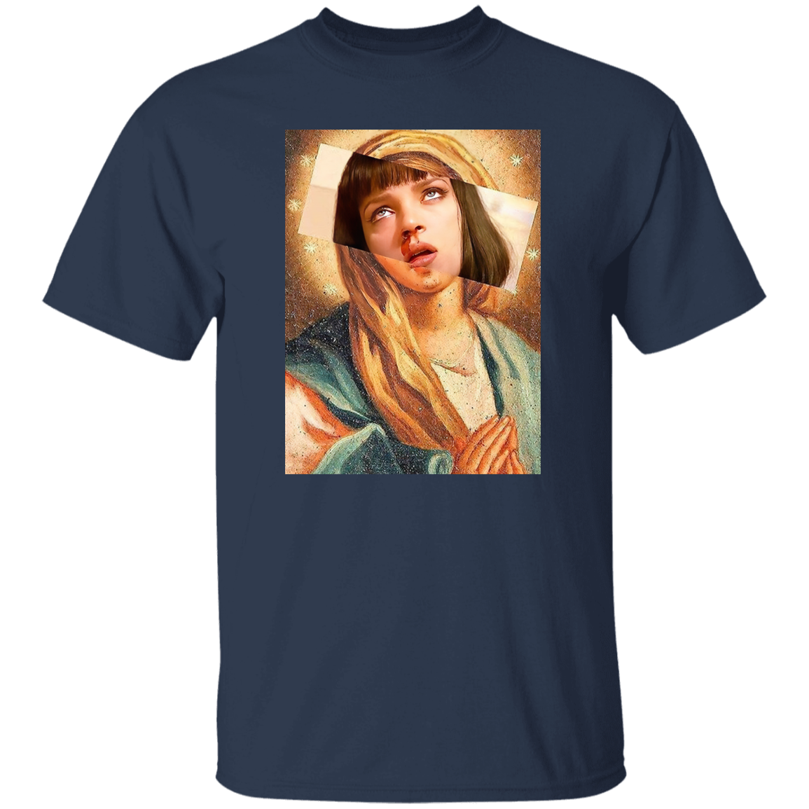 Pulp Fiction Virgin Mary Mia Wallace T-Shirt - leleart