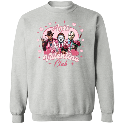 Anti Valentine Club Horror Friends Crewneck Pullover Sweatshirt - ID30122424