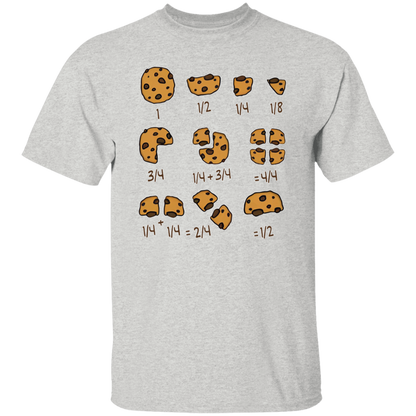 Cookie Fractional Numbers Math Teacher T-Shirt - CDCraft
