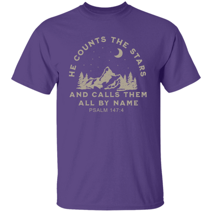 He Counts The Stars And Calls Them All By Name Unisex T-Shirt - jasmine