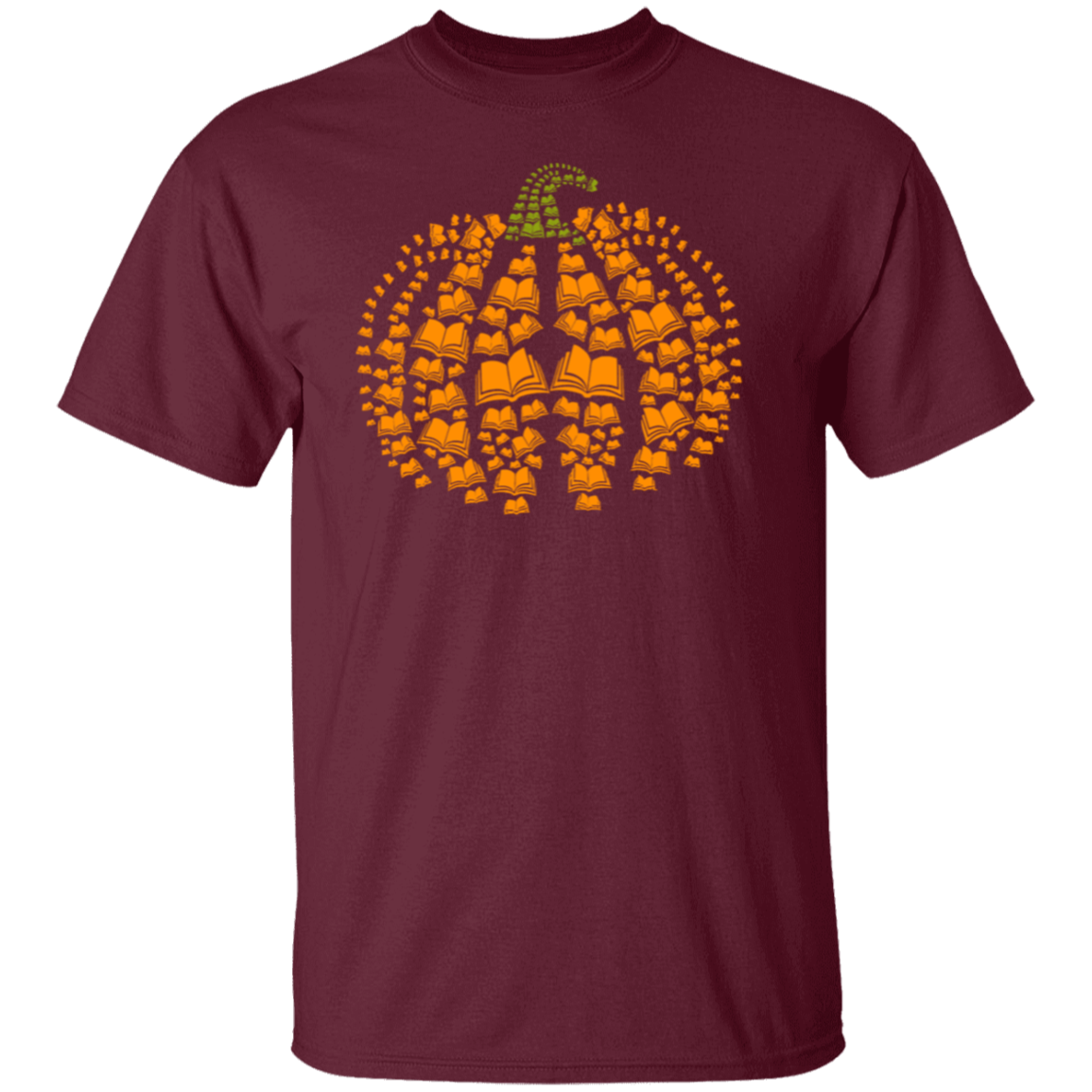 Halloween Pumpkins And Books Teacher T-Shirt - lapicta