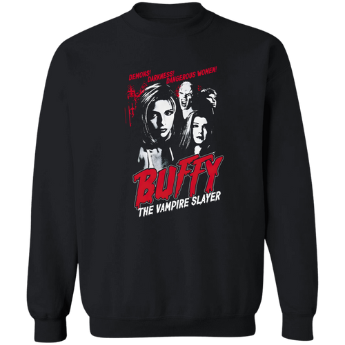 G180 Gildan Crewneck Pullover Sweatshirt Buffy The Vampire Slayer Buffy Unisex Vintage T-Shirt