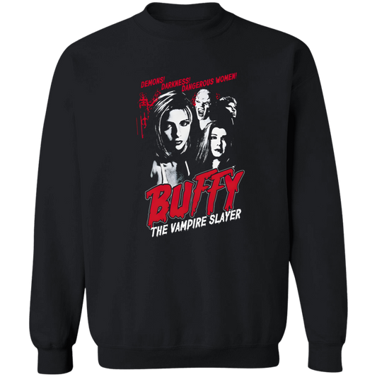 G180 Gildan Crewneck Pullover Sweatshirt Buffy The Vampire Slayer Buffy Unisex Vintage T-Shirt