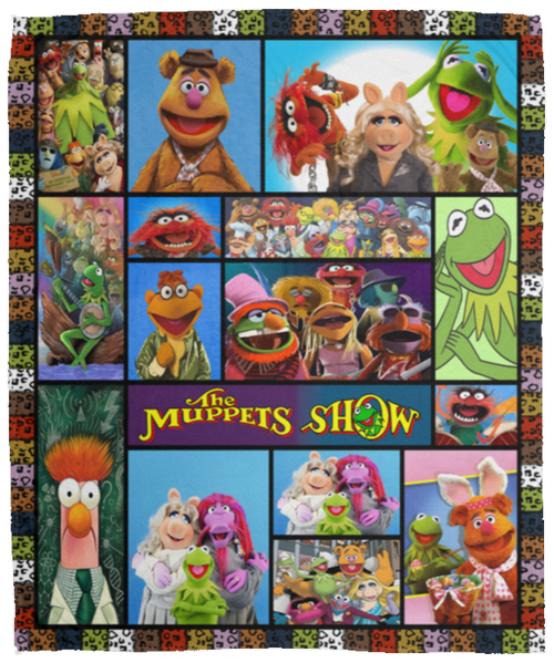 The Muppet Show Fleece Blanket, Premium Sherpa Blanket, Comedy Film Blanket, The Muppets Blanket, Juggle Blanket, Muppet Blanket	VPM Cozy Plush Fleece Blanket - 50x60