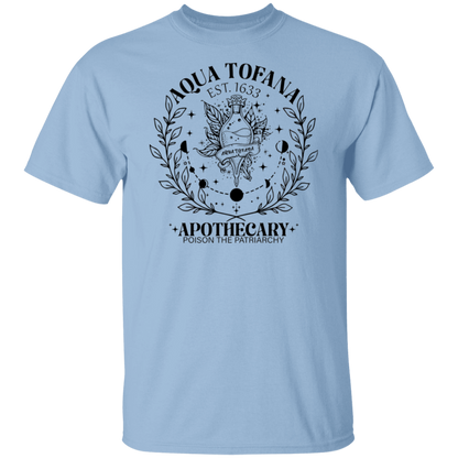 G500 5.3 oz. T-Shirt G500 5.3 oz. T-Shirt Aqua Tofana Apothecary Poison The Patriarchy Shirt - ID19112417