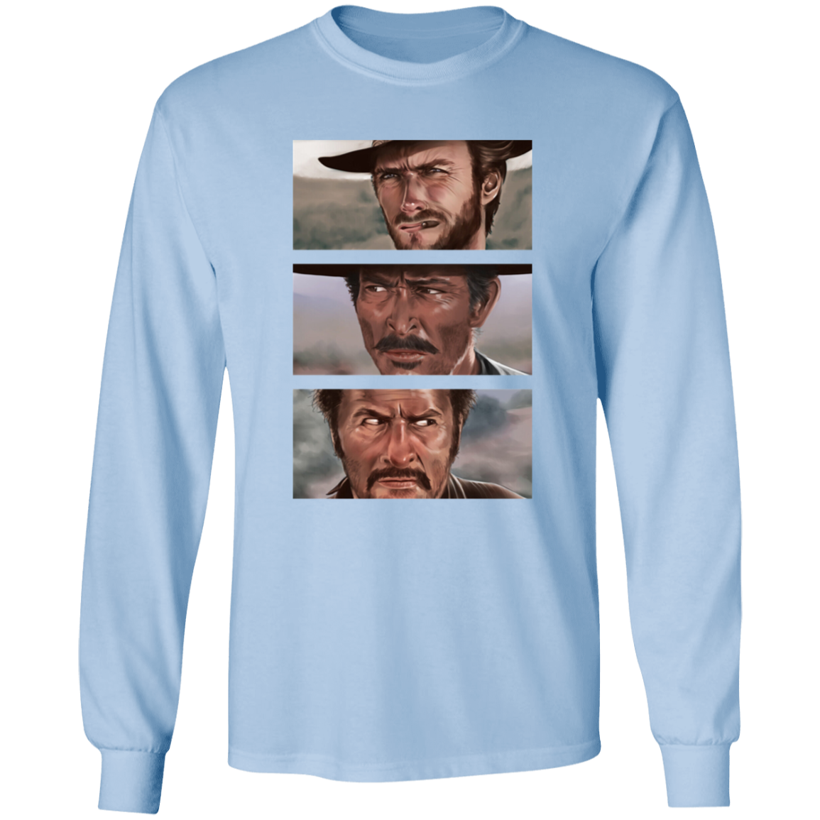 G540 LS T-Shirt 5.3 oz. The Good The Bad And The Ugly Clint Eastwood Movie T-Shirt