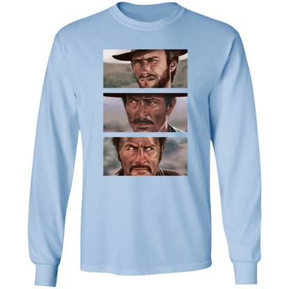 G540 LS T-Shirt 5.3 oz. The Good The Bad And The Ugly Clint Eastwood Movie T-Shirt