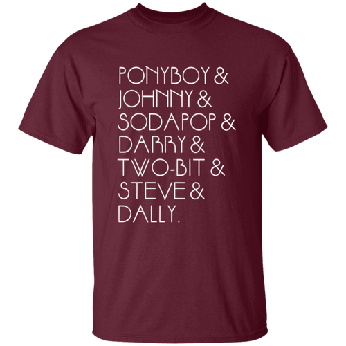 The Outsiders Shirt Characters Funny Literature Teacher Vintage T-Shirt - YOUTH