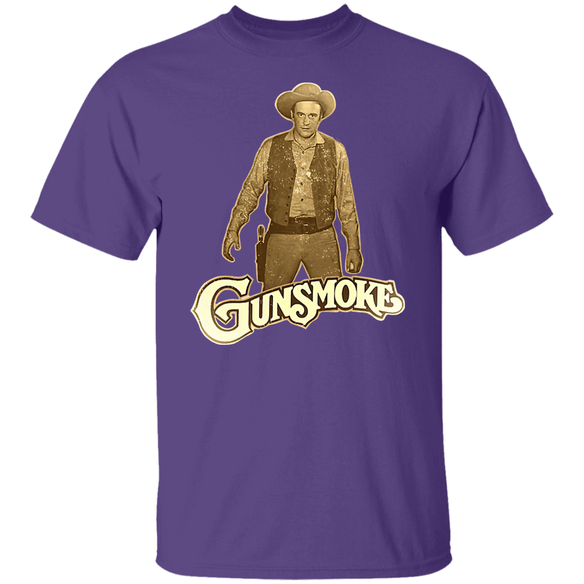 Gunsmoke James Arnes Anime Cowboy T-Shirt - CDCraft