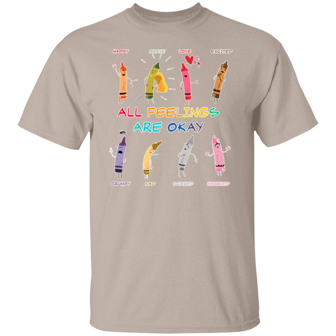 All Feelings Are Okay Teacher  T-Shirt - lapicta