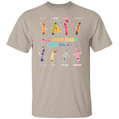 All Feelings Are Okay Teacher  T-Shirt - lapicta