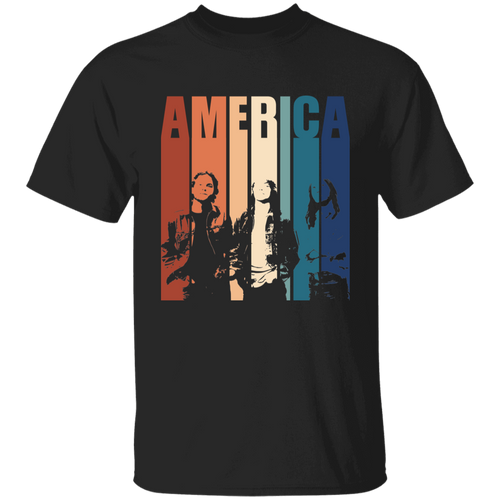 America Band Retro Graphic Vintage T-Shirt - YOUTH  - ID16082421