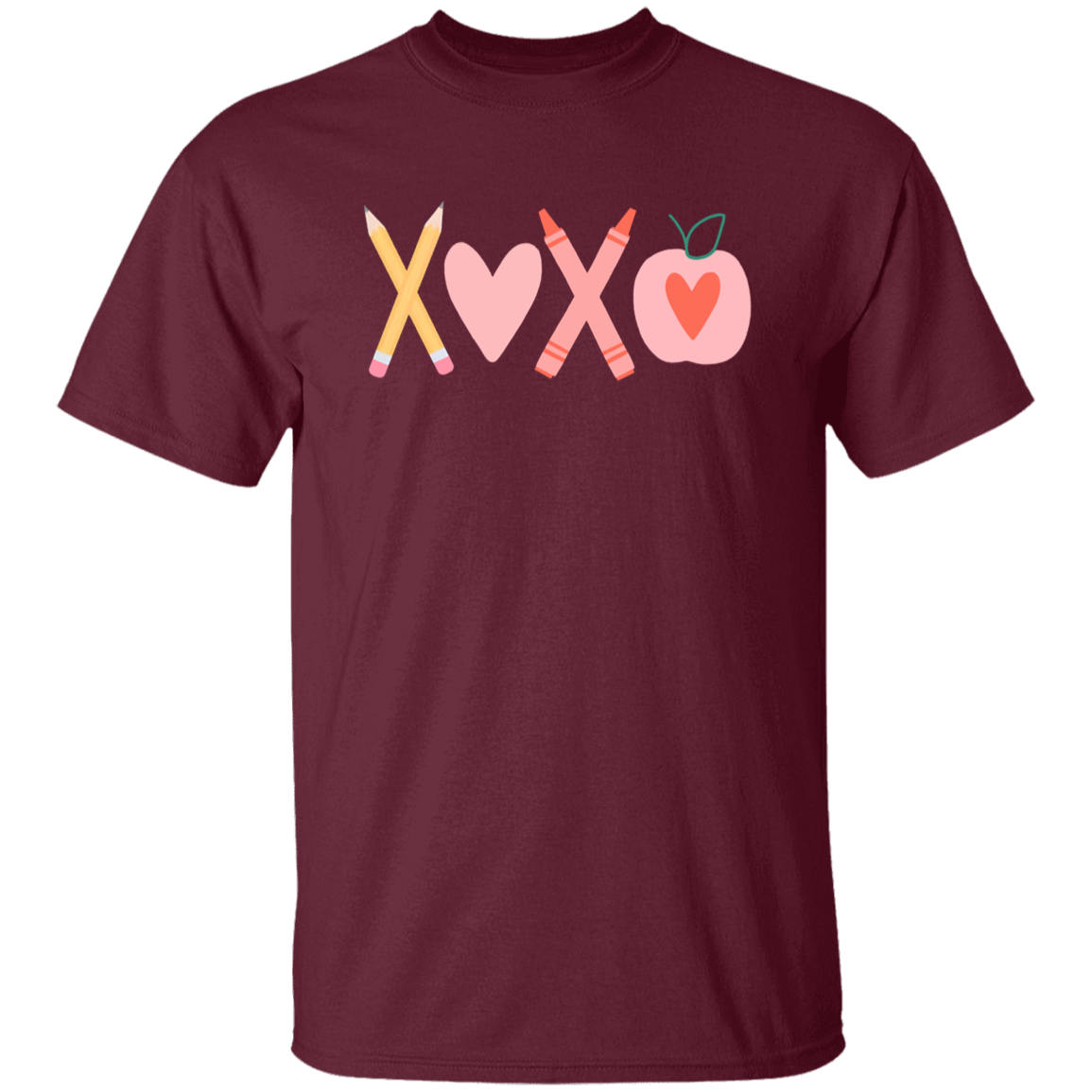Pencil Crayon Apple Teacher  T-Shirt - lapicta