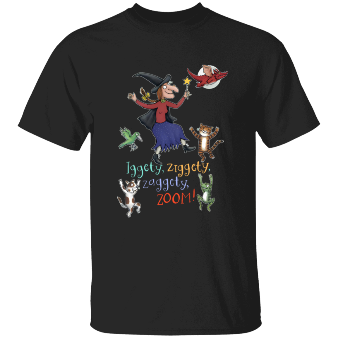 Iggety Ziggety Zaggety Zoom Teacher Vintage G500B Youth 5.3 oz 100% Cotton T-Shirt - letter