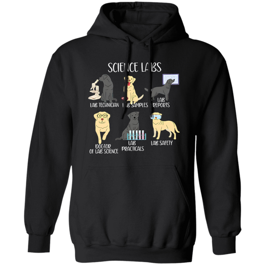 Labrador Retriever Funny Science Teacher Vintage T-Shirt G185 Gildan Pullover Hoodie