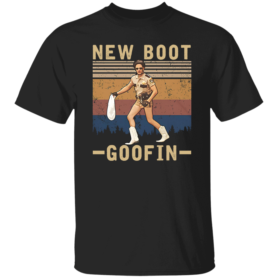 Zocoshi Reno 911 New Boot Goofin Vintage T-Shirt, Reno 911 Shirt, Lieutenant Dangle Shirt, Sheriff Shirt, Gift Tee For You And Your Friends G500 5.3 oz. T-Shirt