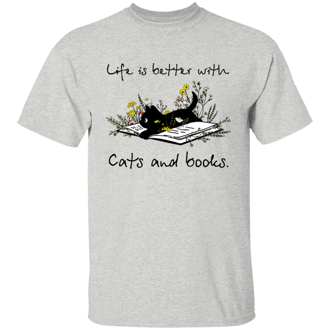 Life Is Better With Cats And Books Vintage T-Shirt - YOUTH