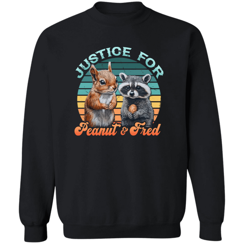 Justice For Peanut And Fred G180 Gildan Crewneck Pullover Sweatshirt - lucy - ID05112448