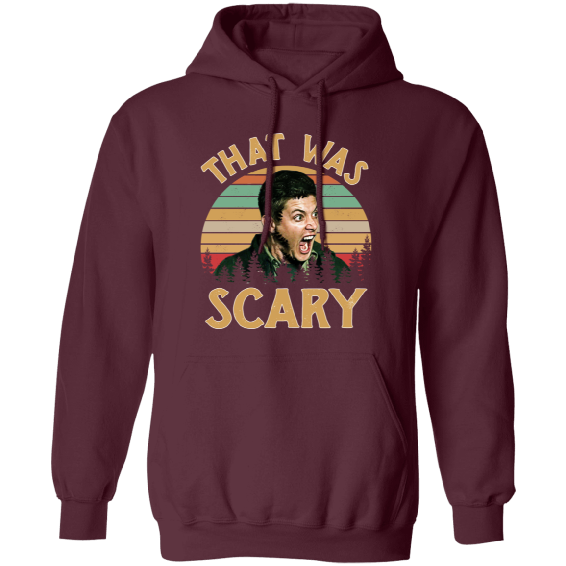 Dean Winchester Supernatural That Was Scary Funny Vintage Retro G185 Pullover Hoodie - lucy - 92252218