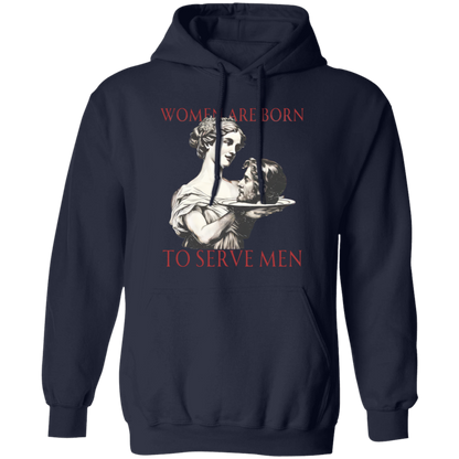 Women Serve Men Vintage Pullover Hoodie - ID21062405