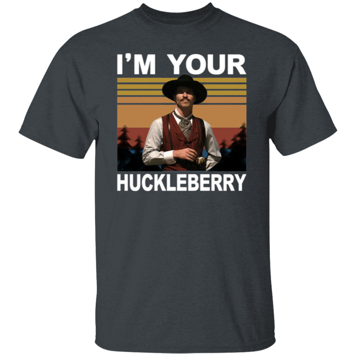 Cool Doc Holliday I'm Your Huckleberry Sunset Vintage T-Shirt - leleart