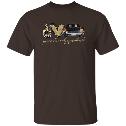 Supernatural Chibi Peace Love Design For Fans Of Supernatural T-Shirt