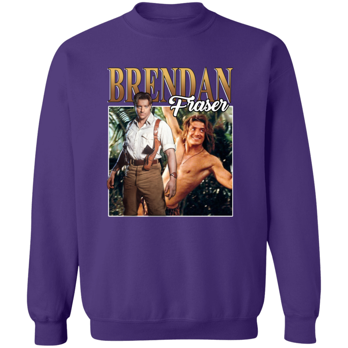 Brendan Fraser Vintage Gildan Crewneck Pullover Sweatshirt