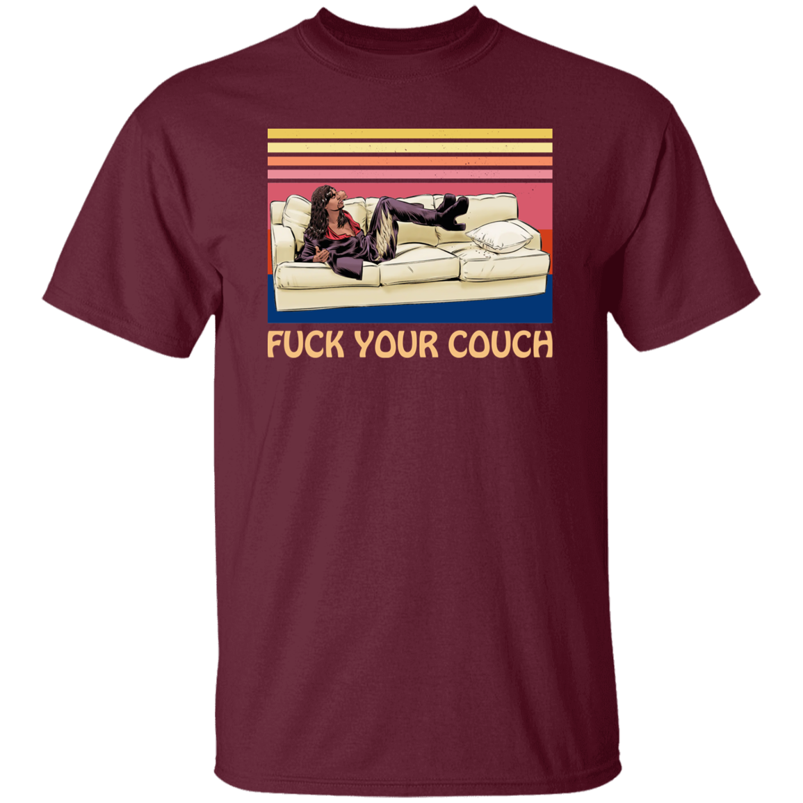 Fuck Your Couch Funny Graphic Vintage T-Shirt - leleart