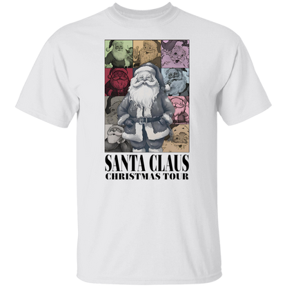 Santa Claus Christmas Tour Teacher Two Sided T-Shirt