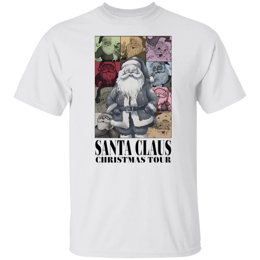 Santa Claus Christmas Tour Teacher Two Sided T-Shirt