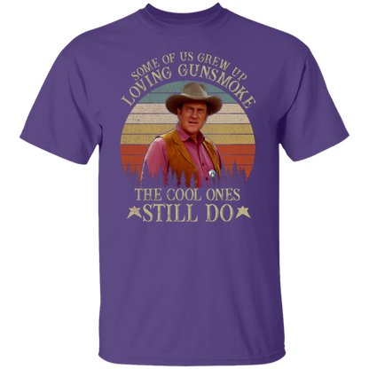 Some Of Us Grew Up Loving Gunsmoke The Cool Ones Still Do T-Shirt - leleart