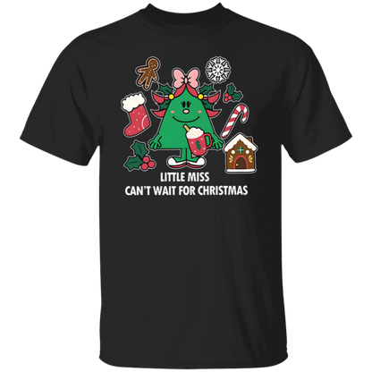 Little Miss Can't Wait For Christmas Teacher  T-Shirt - lapicta