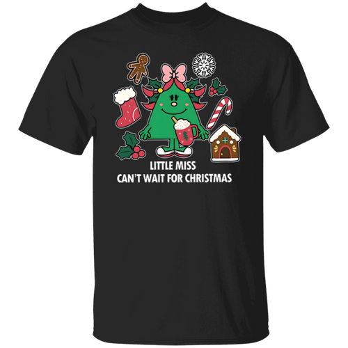 Little Miss Can't Wait For Christmas Teacher  T-Shirt - lapicta