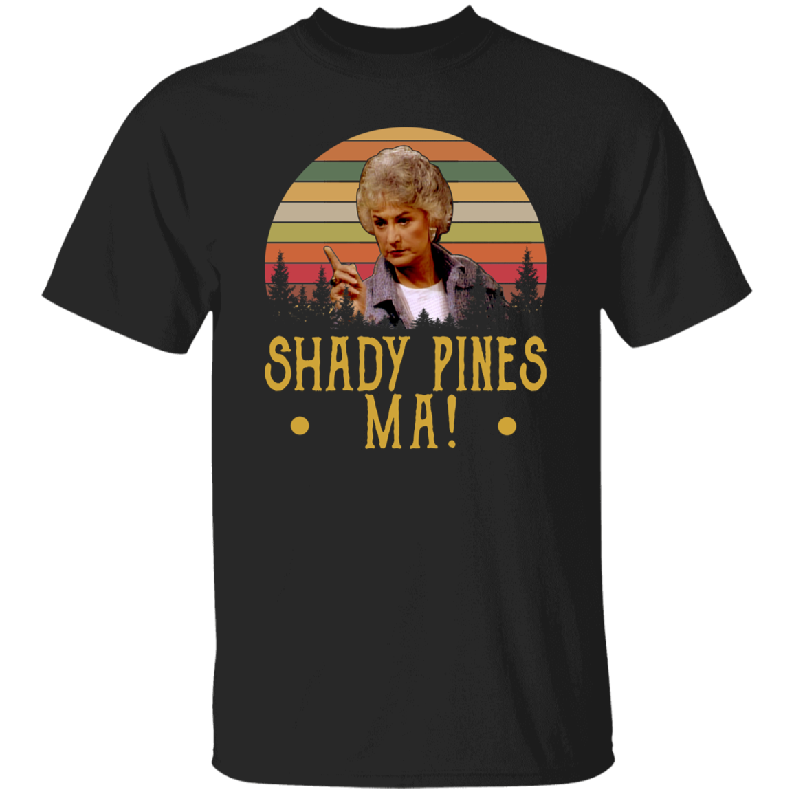 Shady Pines Ma Vintage Retro Vintage T-Shirt