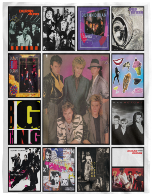 Band Duran Duran Albums For Fans Fleece Blanket, Premium Sherpa Blanket, Rock Band Blanket, Rock Music Lover Quilt, Duran Duran Blanket	VPL Cozy Plush Fleece Blanket - 60x80