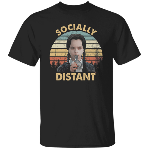 Socially Distant Funny Vintage T-Shirt