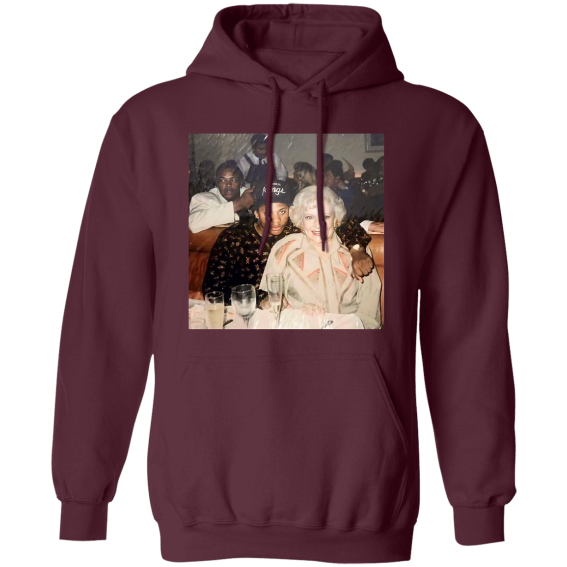 Eazy E Betty White Vintage Gildan Pullover Hoodie