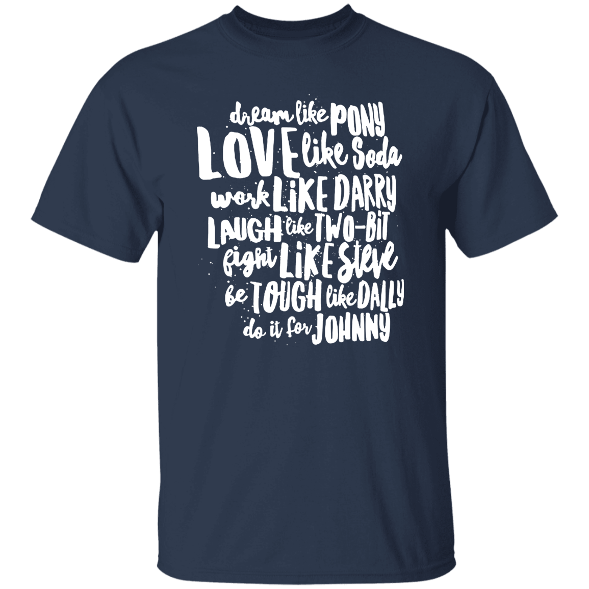 The Outsiders Character Names Funny Literature Teacher Vintage T-Shirt