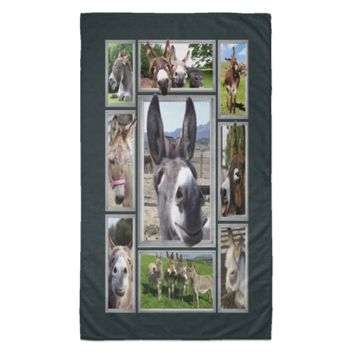 Just A Girl Who Loves Donkey Fleece Blanket, Premium Sherpa Blanket, Donkey Lovers Gift, Donkey Quilt, Donkey Mom Blanket	S6BATL Towel - 35x60