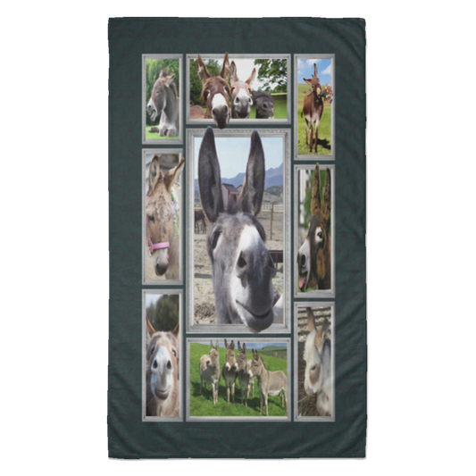 Just A Girl Who Loves Donkey Fleece Blanket, Premium Sherpa Blanket, Donkey Lovers Gift, Donkey Quilt, Donkey Mom Blanket	S6BATL Towel - 35x60
