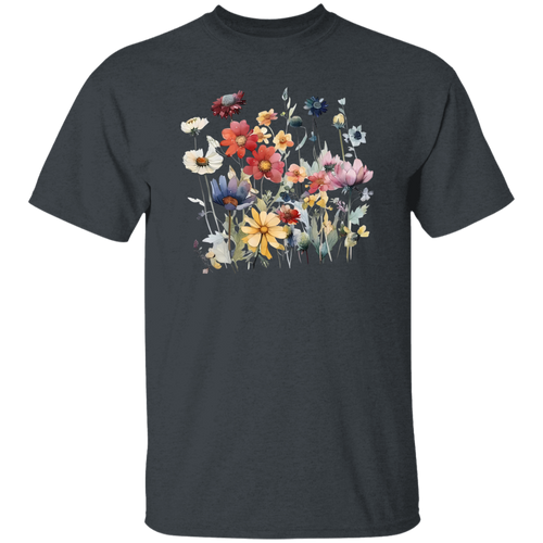 Boho Watercolor Wildflowers T-Shirt - WS04072411