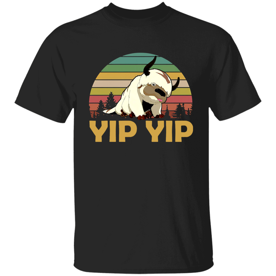 Appa Sky Bison Yip Yip Vintage T-Shirt, Funny Air Flying Bison Shirt, Gift Tee For You And Your FamilyG500B Youth 5.3 oz 100% Cotton T-Shirt