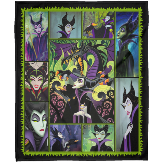 Maleficent Villain Fleece Blanket, Premium Sherpa Blanket, Maleficent Quilt, Maleficent Movie Quilt, Mistress of All Evil Quilt	FLM Arctic Fleece Blanket 50x60