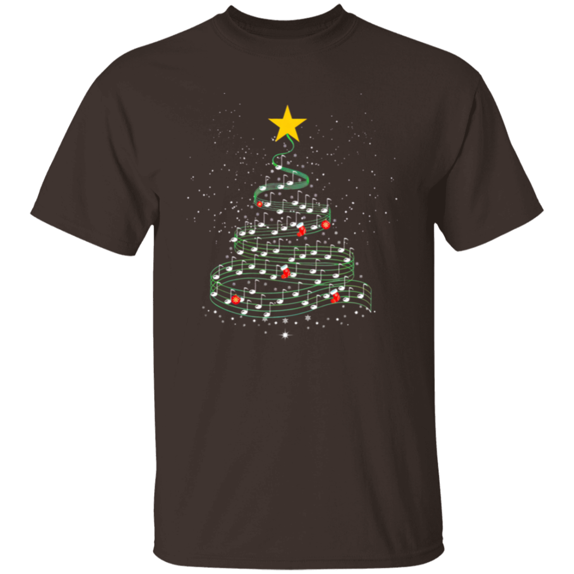 Music Note Christmas Tree Teacher Vintage Unisex  T-Shirt - letter